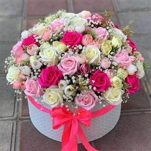 باکس گل رز تولد برای خواهر زاده 6073
