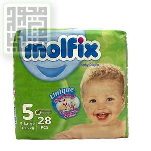پوشک مولفیکس سایز 5 دوبل
