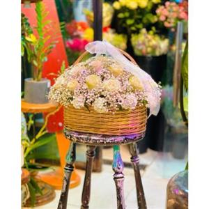 سبد و دسته گل بزرگ و لوکس برای تبریک به مناسبت تولد نوزاد 9522