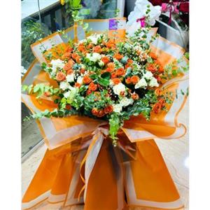 سبد و دسته گل بزرگ و لوکس برای تبریک به مناسبت تولد نوزاد 9524