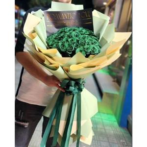 دسته گل رز سبز جذاب 6276