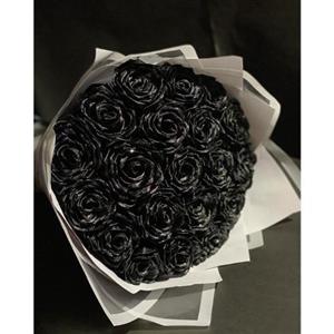 دسته گل رز مشکی برای ترحیم 6284