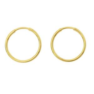 گوشواره طلا کم اجرت 18 عیار زنانه طلای ترنم مدل حلقه ای