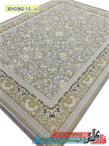 فرش طلاکوب 1200 شانه طرح افشان گل رز کاشان گل برجسته