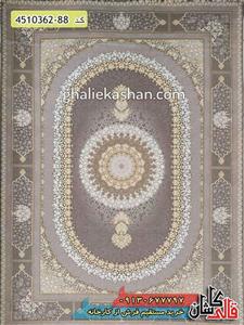 فرش طلاکوب 1200 شانه طرح صدرا کاشان  گل برجسته