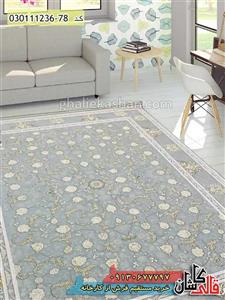 فرش طلاکوب 1200 شانه طرح افشان زرگل کاشان  گل برجسته