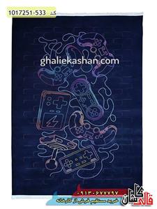 فرش فانتزی مدرن طرح دنیای بازی 700 شانه کاشان