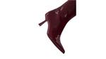 نیم بوت زنانه Short pointed heel faux patent leather ankle boots اورجینال برند BERSHKA