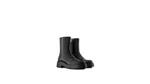 نیم بوت زنانه Flat ankle boots with front zipper اورجینال برند BERSHKA