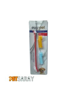 ست مسواک با دوسر انگشتی یوروپت Europet Toothbrush Set