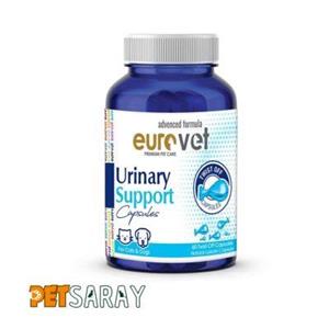 قرص مکمل بهبود مجاری ادراری حیوانات یورووت 60 عددی Eurovet Urinary Support