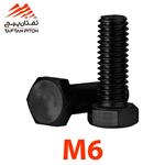 پیچ شش گوش فولادی (خشکه) تمام M6×70