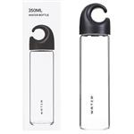 miniso Fashionable High Borosilicate Glass Water Bottle 350ml  miniso بطری آب 350 میلی لیتر مدل فشن 