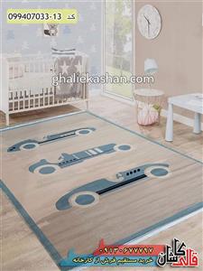فرش کودک پسرانه 700 شانه طرح ماشین مسابقه  کاشان 