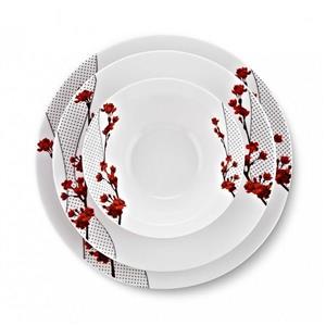 سرویس غذاخوری 24 پارچه شفر طرح Porselen کد 1010 Schafer Porselen 24 Pieces Dinnerware Set