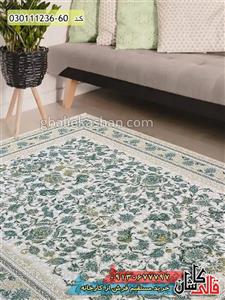 فرش طلاکوب 1200 شانه طرح افشان رویا کاشان گل برجسته