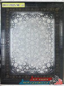 فرش وینتیج 700 شانه طرح افشان افرا  کاشان  گل برجسته
