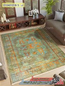 فرش وینتیج مدرن 1000 شانه طرح هگمتانه کاشان