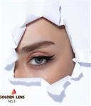 لنز رنگی گلدن لنز کره ای HOENY GRAY2 عسلی خاکستری2 کد 13 اورجینال