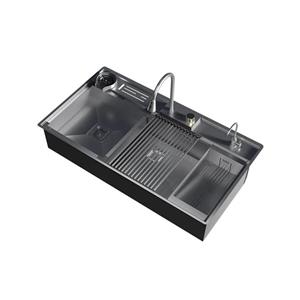 سینک دست ساز دارای لیوان شور رامون مدل RS 409k