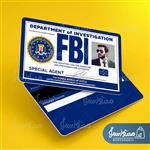 کارت بازی و نمایشی FBI با عکس شخصی