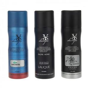 اسپری مردانه شمیاس مدل Men club مجموعه سه عددی Shamyas Men club Spray For Men Pack Of 3