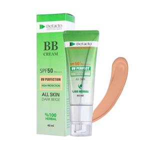 بی بی کرم دیفکتو Dark Beige مناسب انواع پوست  با SPF 50 حجم 40 میلی لیتر  