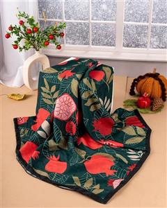 روسری نخی وی آی پی منگوله دار طرح یلدایی کد 228