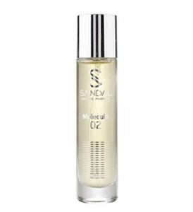 عطر جیبی ادوپرفیوم مردانه صندل مدل Molecules 020 حجم 33 میلی لیتر 