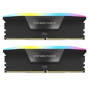 رم کامپیوتر رم کورسیر مدل VENGEANCE RGB 32GB 16x2 5200Mhz CL40 AMD EXPO