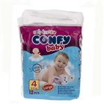 پوشک بچه CONFY BABY سایز 4 - 8 تا 18کیلو(12عدد)