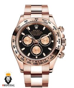 ساعت رولکس مدل دیتونا مردانه رزگلد صفحه مشکی 01588 Rolex Daytona