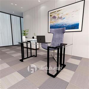 میز پایه فلزی با رویه شیشه مدل KG440