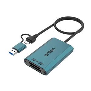 رم ریدر USB 3.2 Gen 1/USB-C اونتن مدل OTN-P5 با دو درگاه حافظه SD