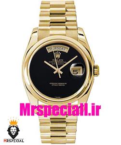 ساعت رولکس مردانه مدل دی دیت طلایی اتوماتیک صفحه مشکی 5797 ROLEX DAY DATE