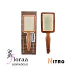 برس مو نیترو NITRO مدل paddle brush طرح چوبی