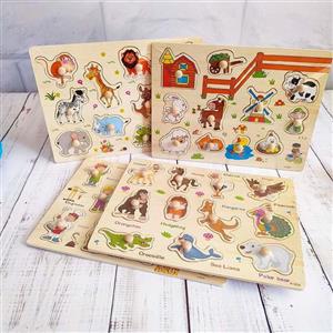 پازل پین دار 22*30 سانت ساده