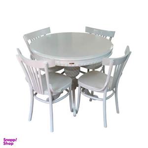 میز و صندلی ناهار خوری اسپرسان چوب مدل Sm42