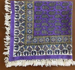 قلمکاری  سفره قلمکار سنتی 80*80 سانتی متر مدل صادراتی  کد 008 