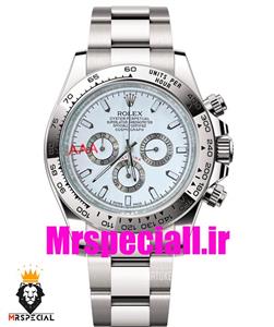 ساعت رولکس مدل دیتونا مردانه کرنوگراف استیل صفحه سفید 020240 ROLEX DAYTONA