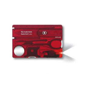 چاقو ویکتورینوکس مدل Swiss Card Lite, red transparent کد0.7300.T