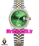 ساعت رولکس زنانه مدل دیت جاست اتوماتیک دورنگ طلایی صفحه سبز 5809 ROLEX DATEJUST