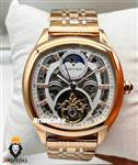 ساعت مردانه کارتیه رزگلد صفحه اسکلتون cartier automatic 7532