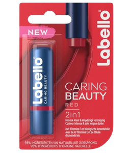 بالم لب 2 در 1 لابلو مدل CARING BEAUTY رنگ قرمز حجم 5.5 میل