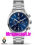 ساعت تگ هویر مردانه مدل کررا کرنوگراف استیل صفحه ابی Tag Heuer Carrera TG 02070