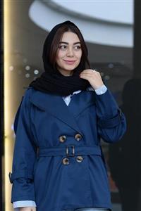 ترنج کت ریچ کت زنانه سورمه ای (7114)