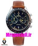 ساعت مچی مردانه امگا اسپید مستر کرنوگراف مشکی بند چرم OMEGA Speedmaster 01201