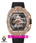 ساعت هابلوت مردانه کرنوگراف رزگلد بند رابر فول نگین 020903 HUBLOT BIG BANG Diamond