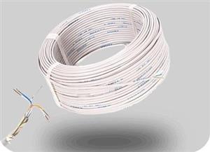 سیم 2 زوج با روکش فویل، عایق نایلون و مفتول نگهدارنده حلقه 100 متری