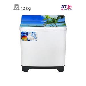 ماشین لباسشویی دوقلو ریتون مدل RWM-1402T   دوازده کیلویی درب شیشه ای